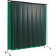 吉野 クグレール 遮光用衝立のれん型2×2 キャスター付グリーン YS-22SC-KG-G 1台 768-4932（直送品）