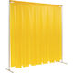 吉野 クグレール 遮光用衝立のれん型2×2 キャスター無しイエロー YS-22SF-KG-Y 1台 768-4975（直送品）