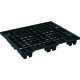 日本プラパレット NPC 輸出梱包用プラスチックパレットEXー115100 ネスティングスキッド 黒 EX115100-BK 1枚（直送品）