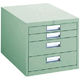 トラスコ中山 TRUSCO 作業台用キャビネット 4段 グリーン D-4Z 1個 466-8286（直送品）