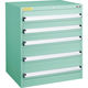 トラスコ中山 TRUSCO VE7S型中量キャビネット 700×550×H800 引出5段 VE7S-801 1台(1個) 479-1231（直送品）