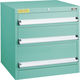トラスコ中山 TRUSCO VE6S型中量キャビネット 600X550XH600 引出3段 VE6S-603 1台(1個) 479-0774（直送品）