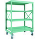 TRUSCO R3型ボルト式中量棚W1200XD900XH1700 4段 Φ150 ウレタンキャスター付 R3-5494-U150（直送品）