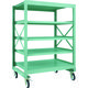 TRUSCO R3型ボルト式中量棚W1200XD900XH1700 5段 Φ150 ゴムキャスター付 R3-5495-G150 1台(1個)（直送品）
