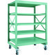 TRUSCO R3型ボルト式中量棚W1200XD900XH1700 5段 Φ150 ウレタンキャスター付 R3-5495-U150（直送品）
