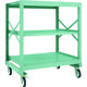 TRUSCO R3型ボルト式中量棚W1200XD900XH1400 3段 Φ150 ゴムキャスター付 R3-4493-G150 1台(1個)（直送品）