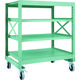 TRUSCO R3型ボルト式中量棚W1200XD900XH1400 4段 Φ150 ウレタンキャスター付 R3-4494-U150（直送品）