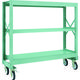TRUSCO R3型ボルト式中量棚W1500XD500XH1400 3段 Φ150 ゴムキャスター付 R3-4553-G150 1台(1個)（直送品）