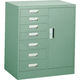 トラスコ中山 TRUSCO VR型キャビネット コンビ 767X500XH880 7段 グリーン色 VR-CB7 1台(1個)（直送品）