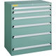 トラスコ中山 TRUSCO VE9S型中量キャビネット 880X550XH1000 引出6段 VE9S-1009 1台(1個)（直送品）