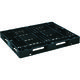 日本プラパレット NPC 輸出梱包用プラスチックパレットEXA―1210 片面四方差し 黒 EXA-1210-F-BK 1枚（直送品）