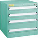 トラスコ中山 TRUSCO VE6S型中量キャビネット 600X550XH600 引出4段 VE6S-602 1台(1個) 479-0758（直送品）