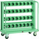 トラスコ中山 TRUSCO ツーリングワゴン BT・NT50兼用 32個収納 ロック付 ヤンググリーン色 VTLW-48-YG 1台（直送品）