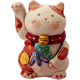カネ三商店 民芸招福猫（大） K3605（直送品）