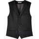 ボンマックス FACE MIX（フェイスミックス） メンズベスト ブラック S FV1013M-16-S 1枚（直送品）
