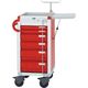 救急カート（ステンレス天板） レッド 23-3300-0003 サカセ化学工業（直送品）