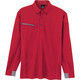 アイトス HERO’S UNIFORM 長袖ボタンダウンポロシャツ レッド 6L 551047-009-6L（直送品）