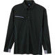 アイトス HERO’S UNIFORM 長袖ボタンダウンポロシャツ ブラック L 551047-010-L（直送品）