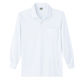【ワークウェア・作業用ポロシャツ】小倉屋 DRYシリーズ DRY 長袖ポロシャツ ホワイト 9007-90-S 1枚（直送品）