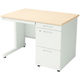 コクヨ インベントデスク INVENT 片袖机 幅1000×奥行700×高さ700mm ホワイトナチュラル/ホワイト TKG-D107SAWM10 1台