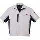 自重堂 制服百科 製品制電ストレッチ半袖ジャンパー シルバー SS 87110（直送品）