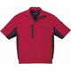 自重堂 制服百科 製品制電ストレッチ半袖ジャンパー レッド L 87110（直送品）