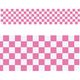 アルファ ビニール幕 市松（ピンク）［60cm（H）］ PA7-0050（直送品）
