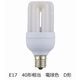 オーム電機 LED電球 D形 E17 40形相当 電球色 密閉器具/断熱材施工器具対応_ LDF4L-G-E17 1個