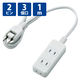 延長コード 電源タップ コンセント 1m 2ピン 3個口 ほこり防止 スイング 白 T-TST02-22310WH エレコム 1個