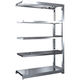 TRUSCO ステンレス製中量ボルトレス棚 SM3型 W1200×D471×H1800 5段 連結 SM3-6455B 1台(1個)（直送品）