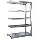 TRUSCO ステンレス製中量ボルトレス棚 SM3型 W1200×D571×H1800 5段 連結 SM3-6465B 1台(1個)（直送品）