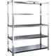 トラスコ中山 TRUSCO ステンレス棚 SUS430製軽量棚 1200XD450XH1500 天地5段 SU4-5445 1台(1個)（直送品）