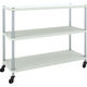 TRUSCO スチールラック フェニックスラック 1200X450 3段 U車輪付 W色 抗菌粉体塗装 PER-3443-U125-W（直送品）