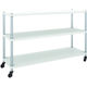 TRUSCO フェニックスラック 1500X450 3段 U車輪付 W色 抗菌粉体塗装 PER-3543-U125-W 1台(1個)（直送品）
