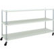 TRUSCO フェニックスラック 1800X450 3段 U車輪付 W色 抗菌粉体塗装 PER-3643-U125-W 1台(1個)（直送品）