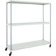 TRUSCO フェニックスラック 1500X450 3段 U車輪付 W色 抗菌粉体塗装 PER-5543-U125-W 1台(1個)（直送品）