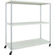 TRUSCO フェニックスラック 1500X600 3段 U車輪付 W色 抗菌粉体塗装 PER-5563-U125-W 1台(1個)（直送品）
