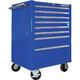 スナップオン・ツールズ バーコ 8段引き出し ロールキャブ ブルー ゴムマット仕様天板 K1475K8PCM 1台 834-5547（直送品）