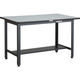 TRUSCO 中荷重作業台(500kg)AEW型 1200X750XH740 基本タイプ ダークグレー色 AEWR-1275 1台（直送品）