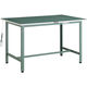 TRUSCO 軽荷重作業台(300kg)AE型 1200X750XH742 帯電防止マット張り グリーン色 AE-1200D 1台（直送品）