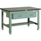 TRUSCO 中荷重作業台(1200kg)HW型 1200X750XH740 2列引出付 グリーン色 緑 RHW-1200FL2 GN 1台（直送品）