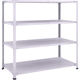 トラスコ中山 TRUSCO 軽量150型中棚ボルトレス棚 W1200XD600XH1200 4段 TLA44L-14 1台(1個)（直送品）