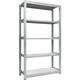 トラスコ中山 TRUSCO 耐食性スチール棚 TZM3型中量棚 1200X471XH2100 5段 単体 TZM3-7455 1台(1個)（直送品）