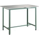 TRUSCO 軽荷重立作業台(300kg)HAE型 1200X600XH900 ステンレス張り グリーン色 HAE-1260SUS 1台（直送品）