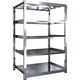 TRUSCO ステンレス製中量ボルトレス棚 SM3型 W1200×D921×H1800 5段 単体 SM3-6495 1台(1個)（直送品）