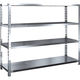 トラスコ中山 TRUSCO ステンレス棚 SUS304製軽量棚 1500XD450XH1200 天地4段 SU3-4544 1台(1個)（直送品）