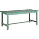 TRUSCO 中荷重作業台(800kg)GW型 1500X900XH742 ビニールマット張り グリーン色 GWP-1590E2 1台（直送品）