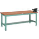 TRUSCO 中荷重作業台(1200kg)HW型 1800X900XH740 バイス付 グリーン色 RHW-1809VRS 1台（直送品）