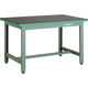 TRUSCO 中荷重作業台(800kg)GW型 1200X750XH745 ゴムマット張り グリーン色 GWP-1275G5 1台（直送品）