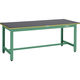 TRUSCO 中荷重作業台(800kg)GW型 1500X900XH745 ゴムマット張り グリーン色 GWP-1590G5 1台（直送品）